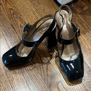 Sam Edelman Black Patent Leather Heels